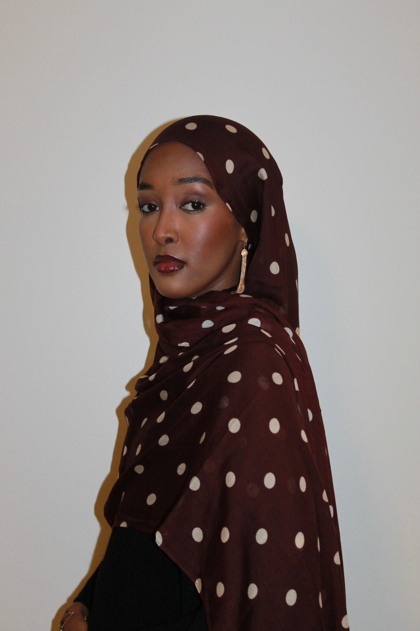 Brown polka dot