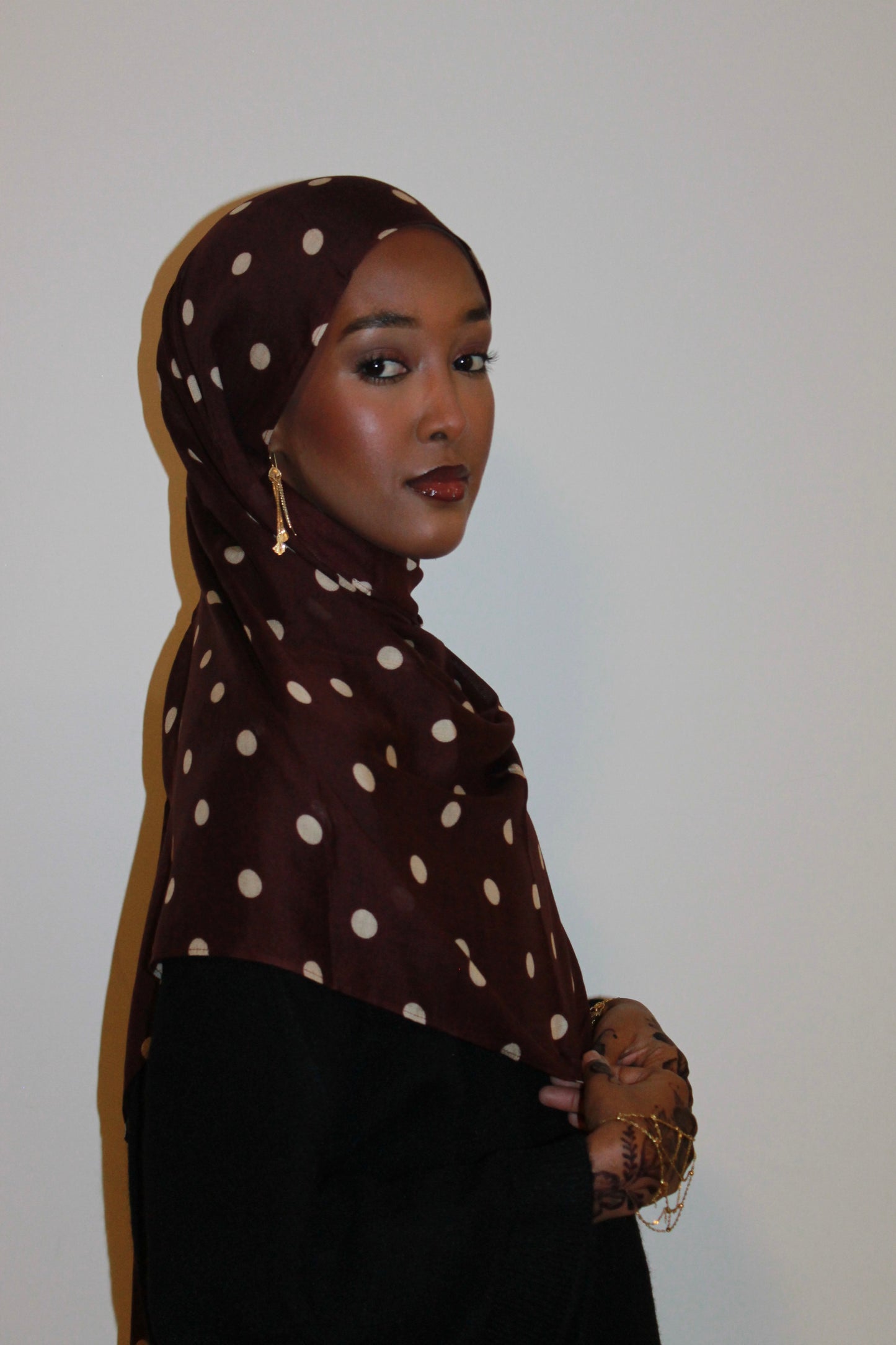 Brown polka dot