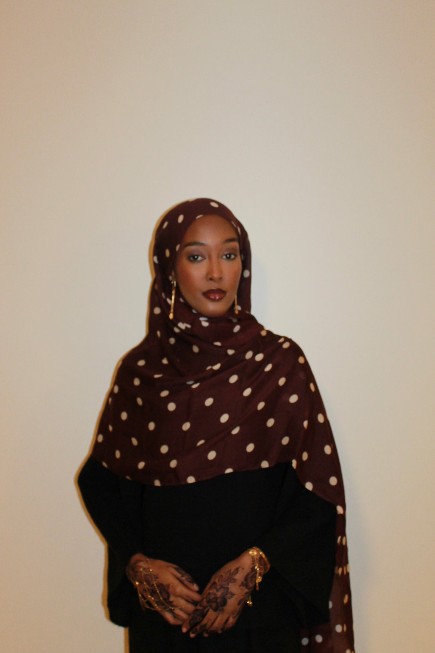 Brown polka dot