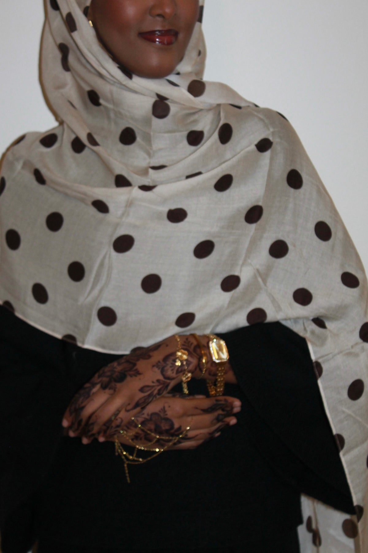 Beige Polka Dot