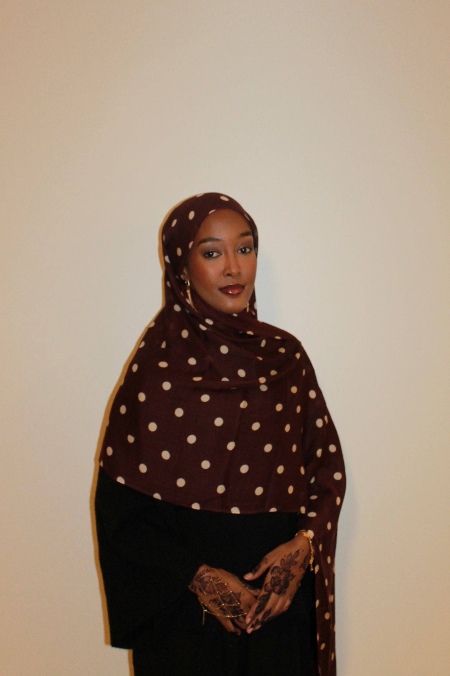 Brown polka dot
