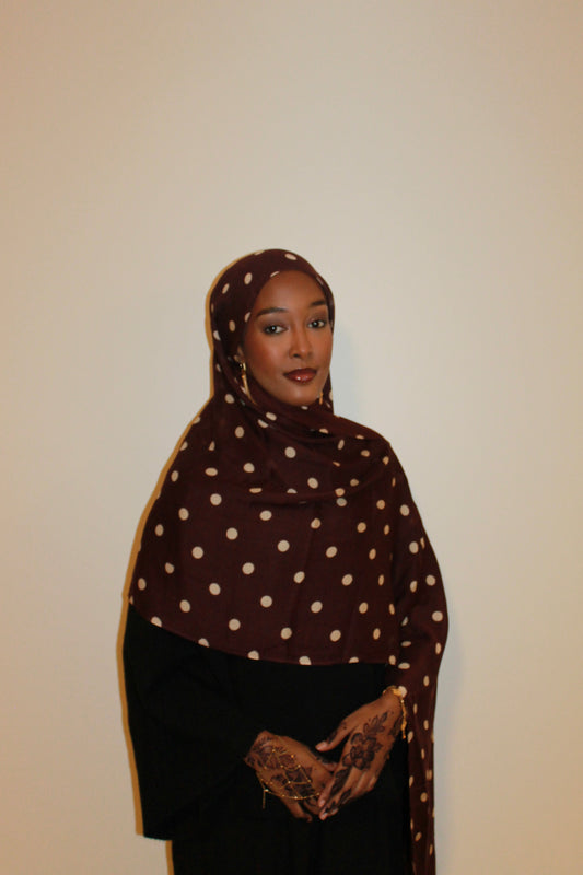 Brown polka dot