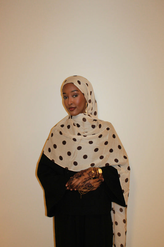 Beige Polka Dot