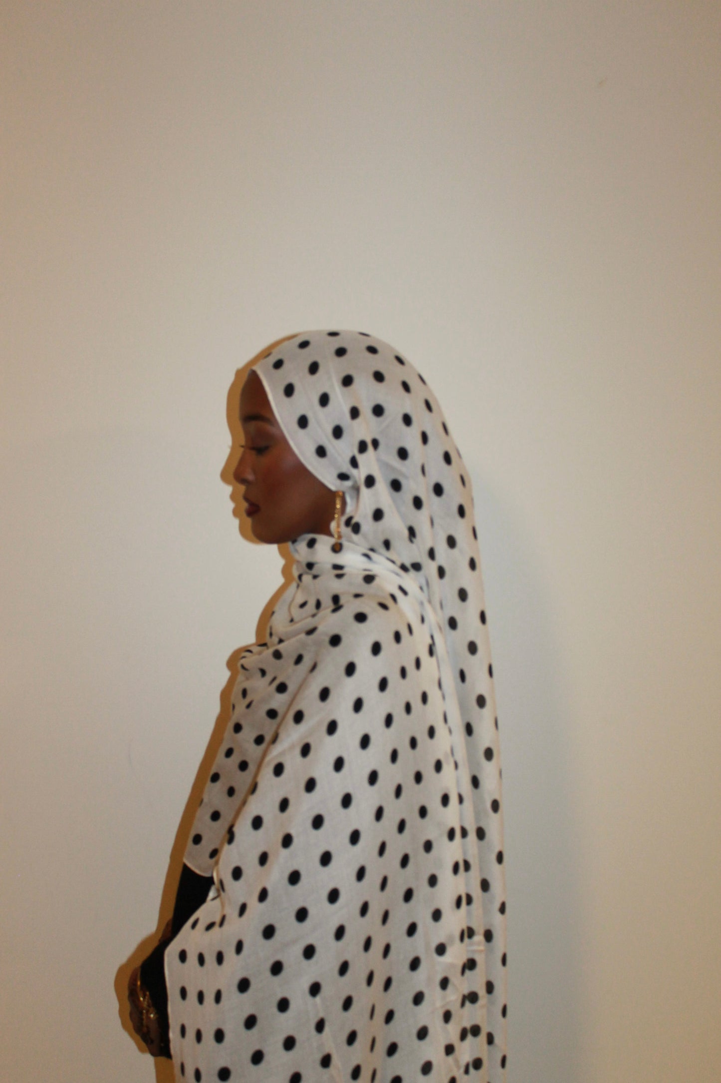 White polka dot