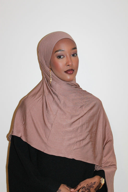 Premium jersey hijab-Nude