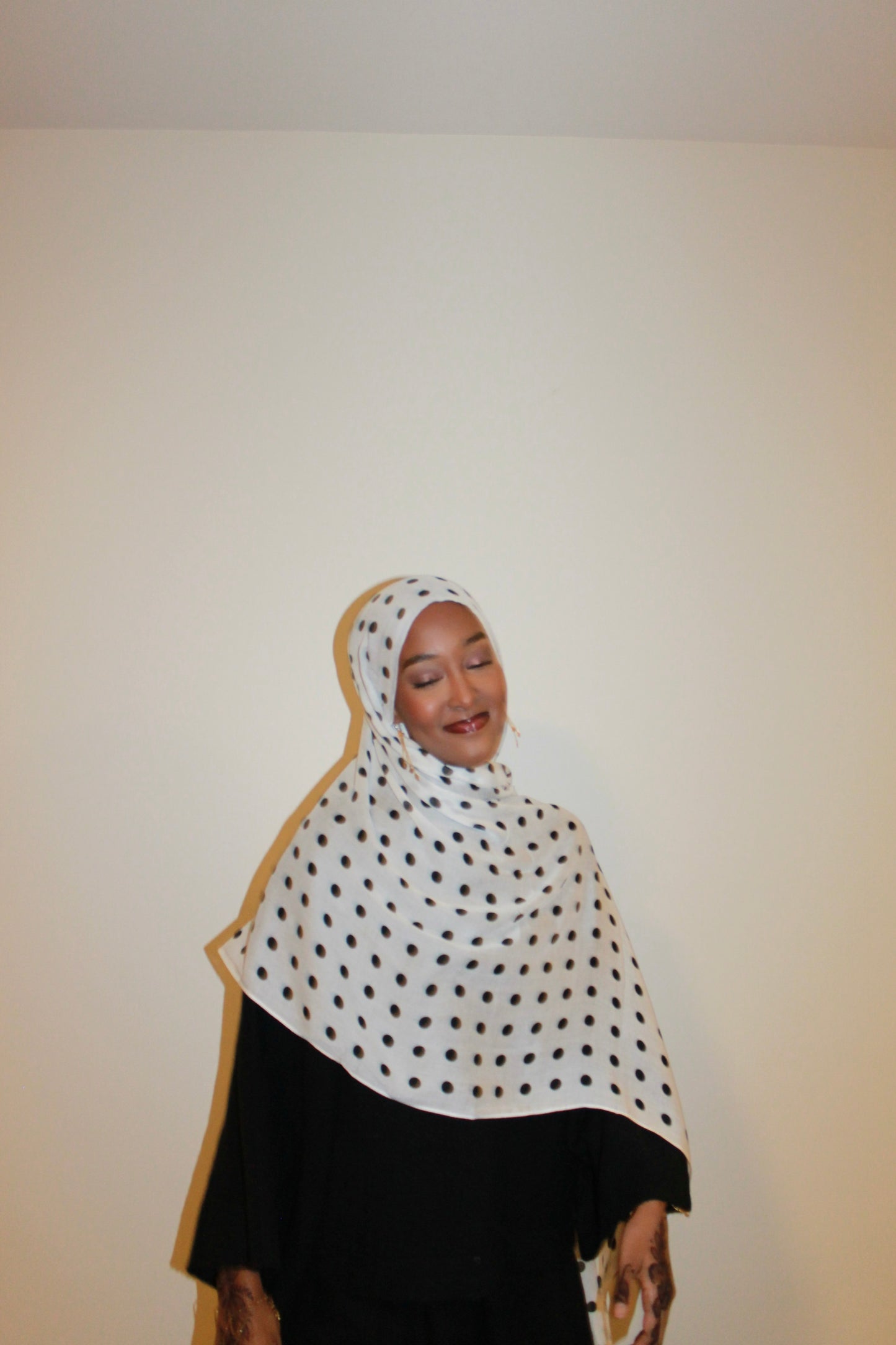 White polka dot