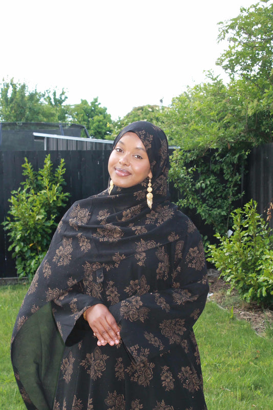 Floral Print Abaya