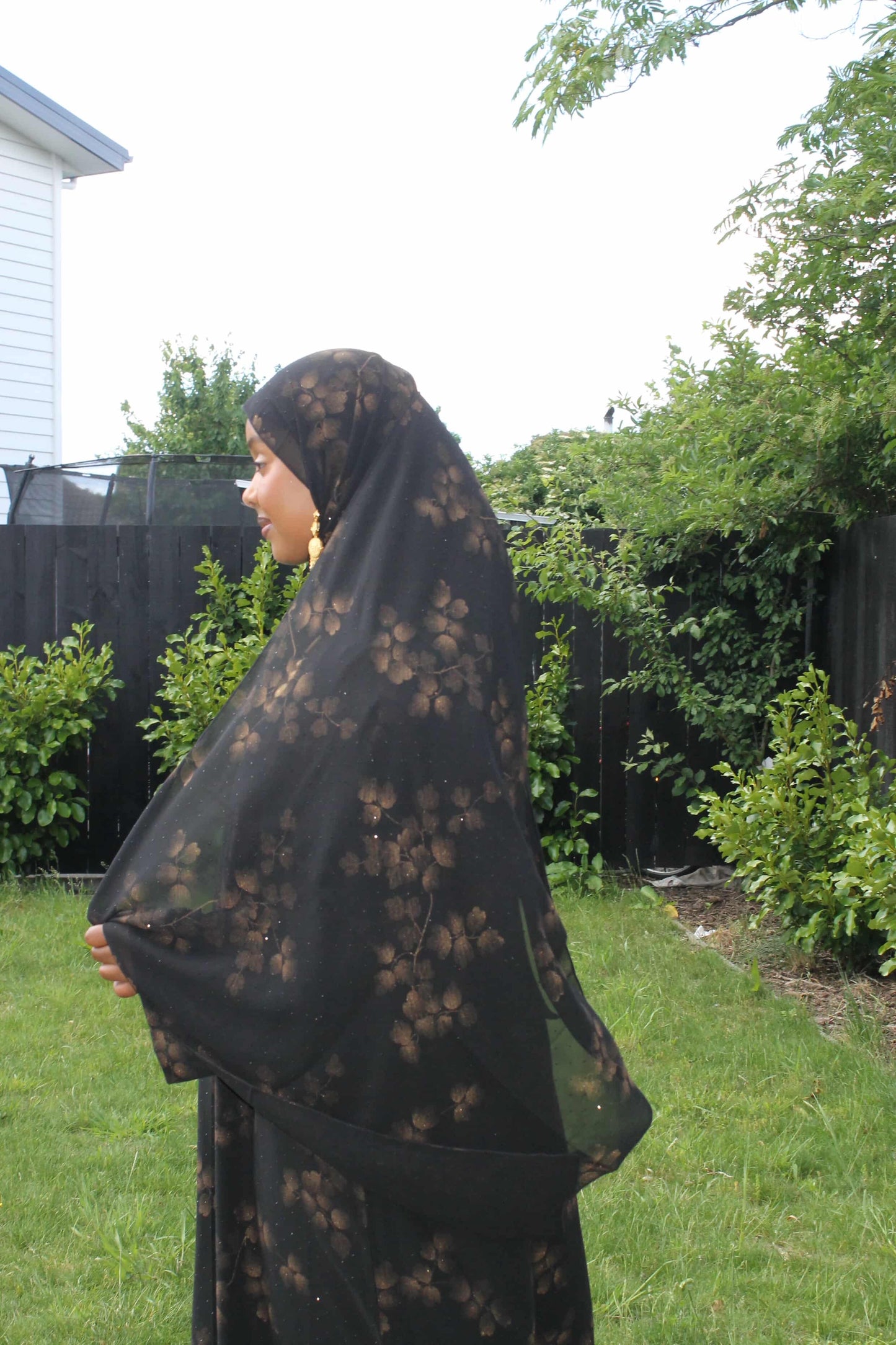 Floral Print Abaya