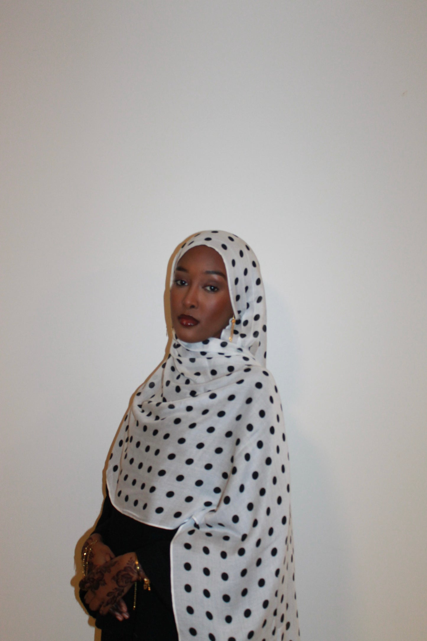 White polka dot