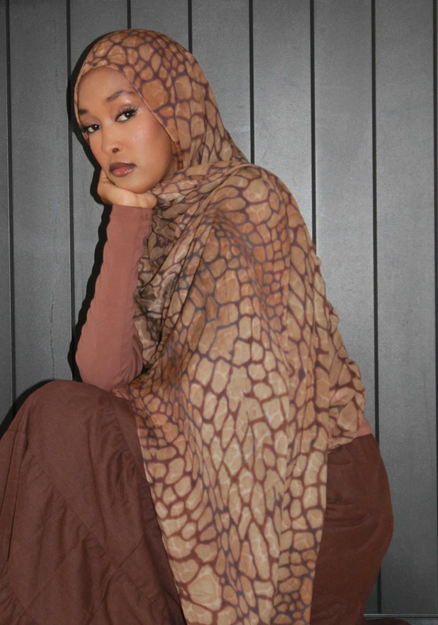 Safiya printed modal