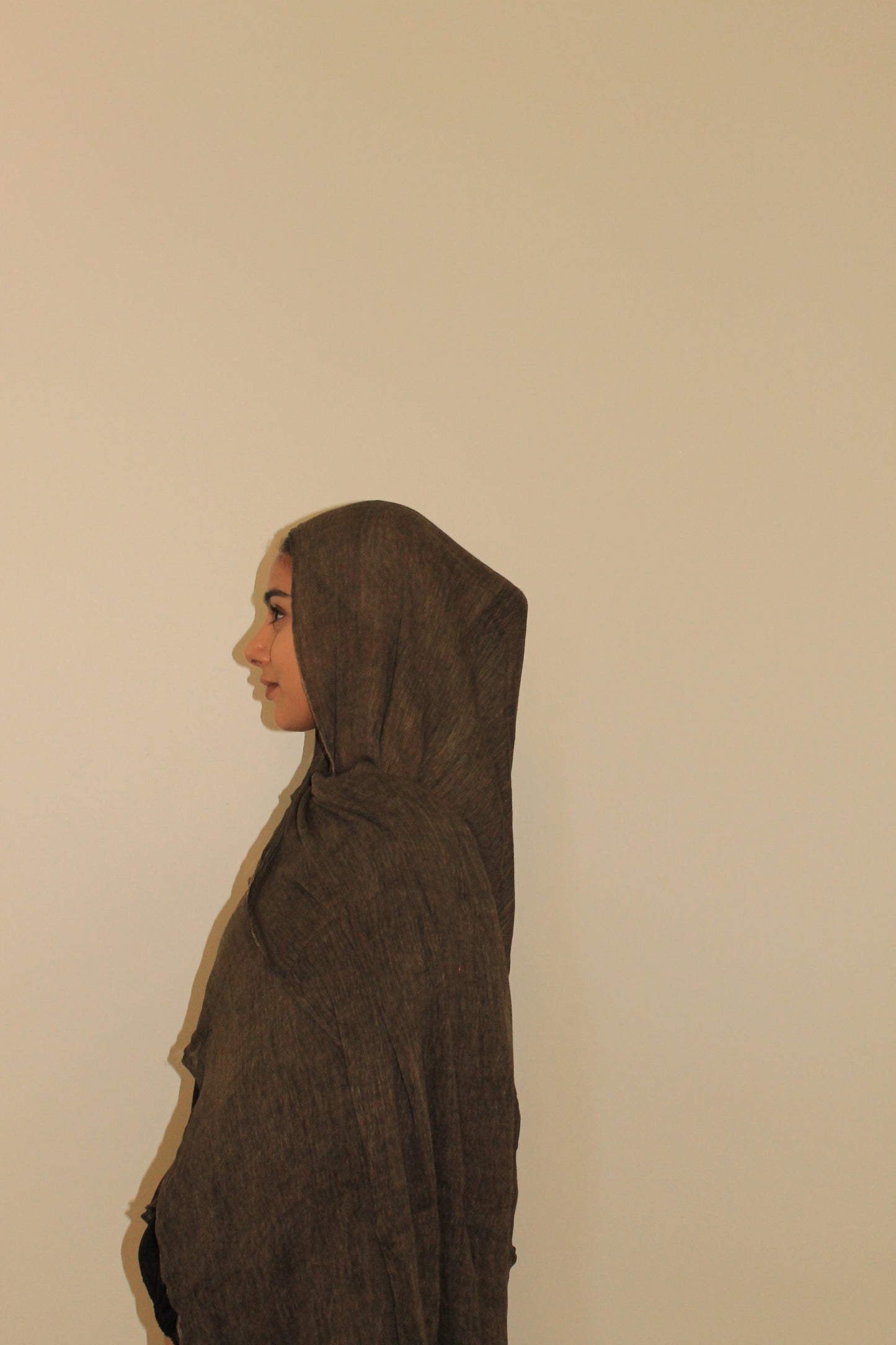 Mocha-crinkle hijjab