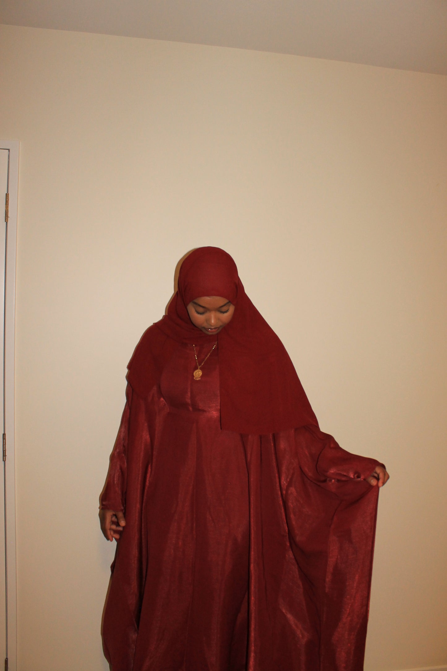 Butterfly abaya-Red