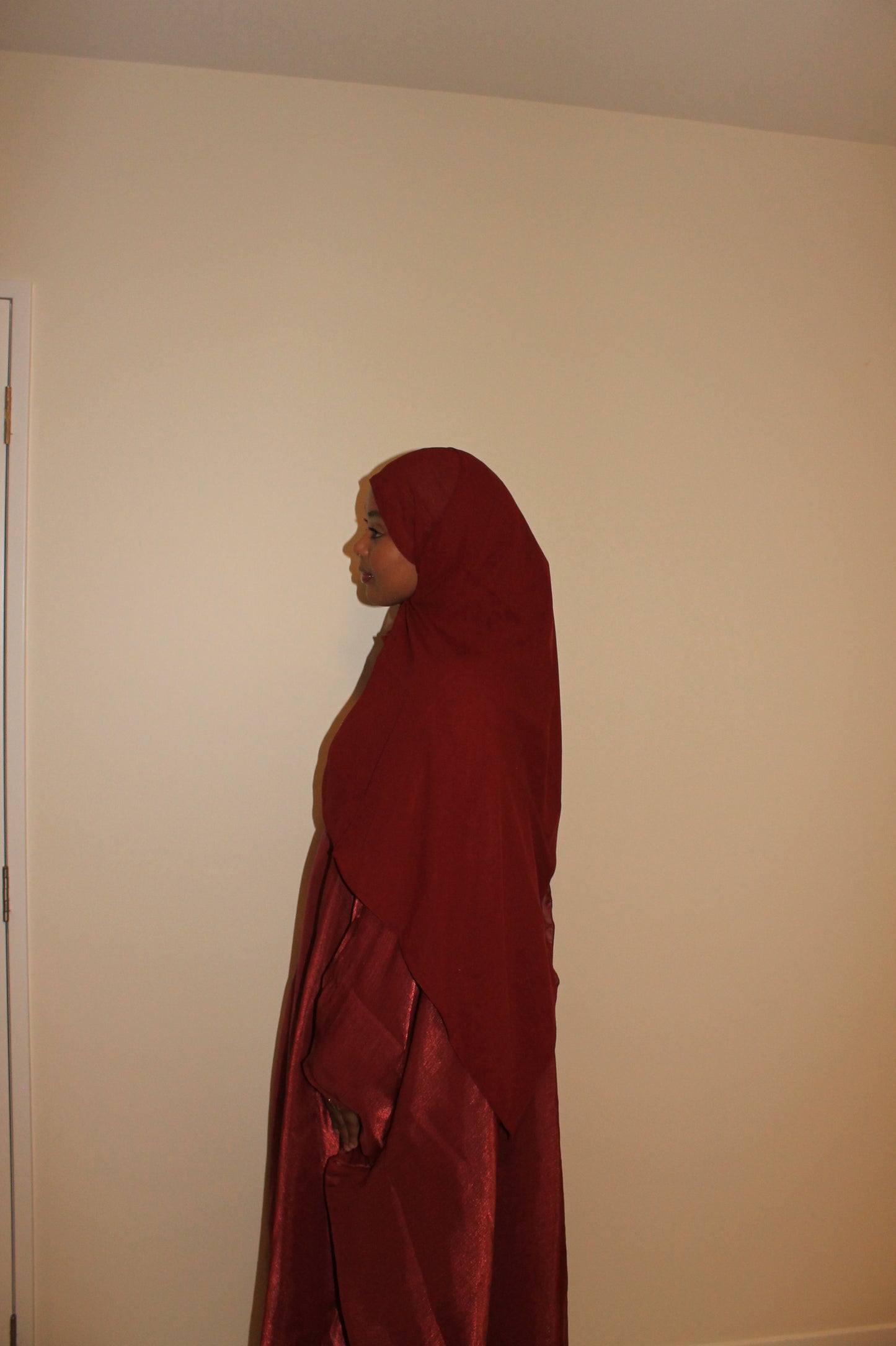 Butterfly abaya-Red