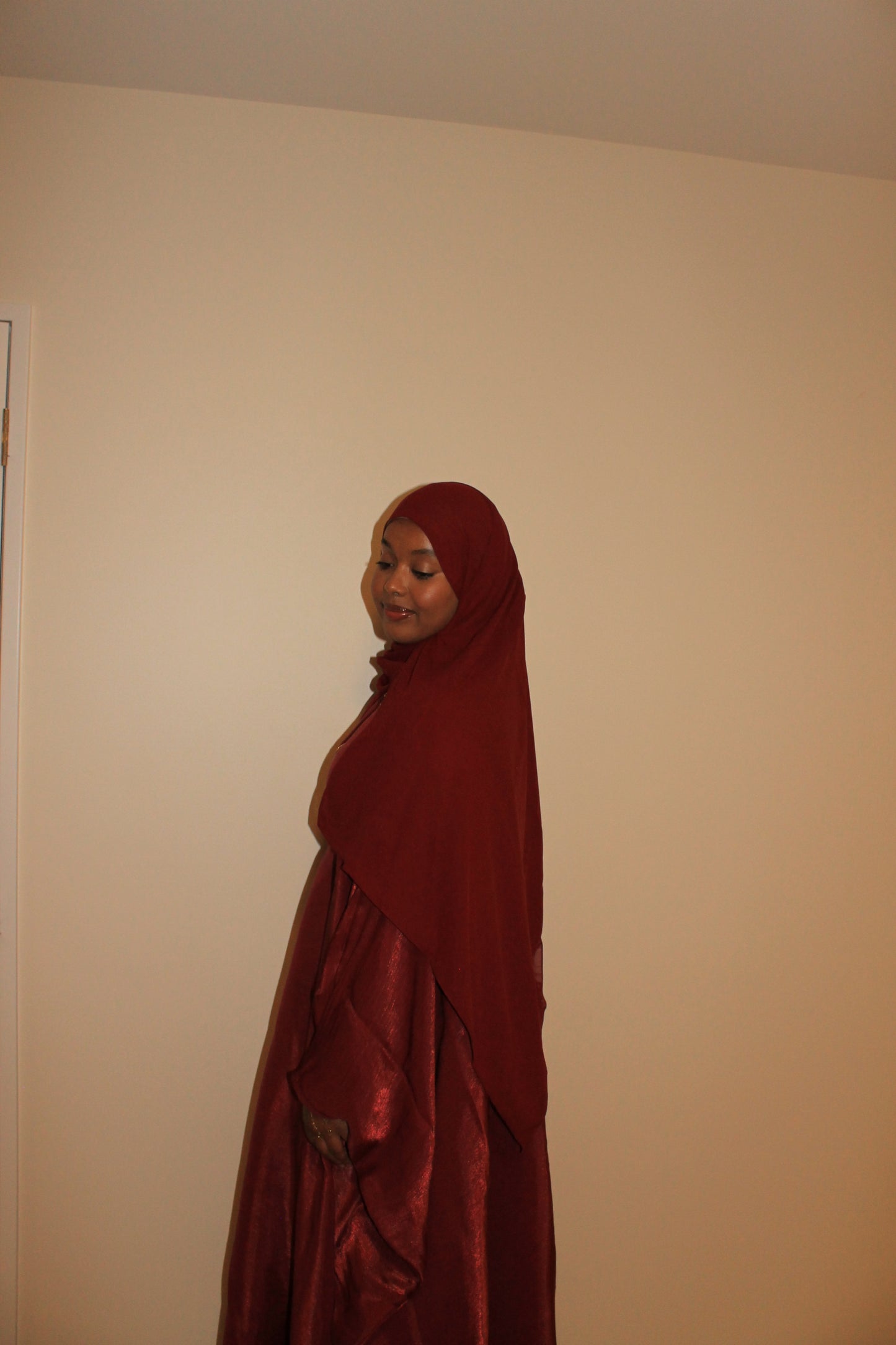 Butterfly abaya-Red