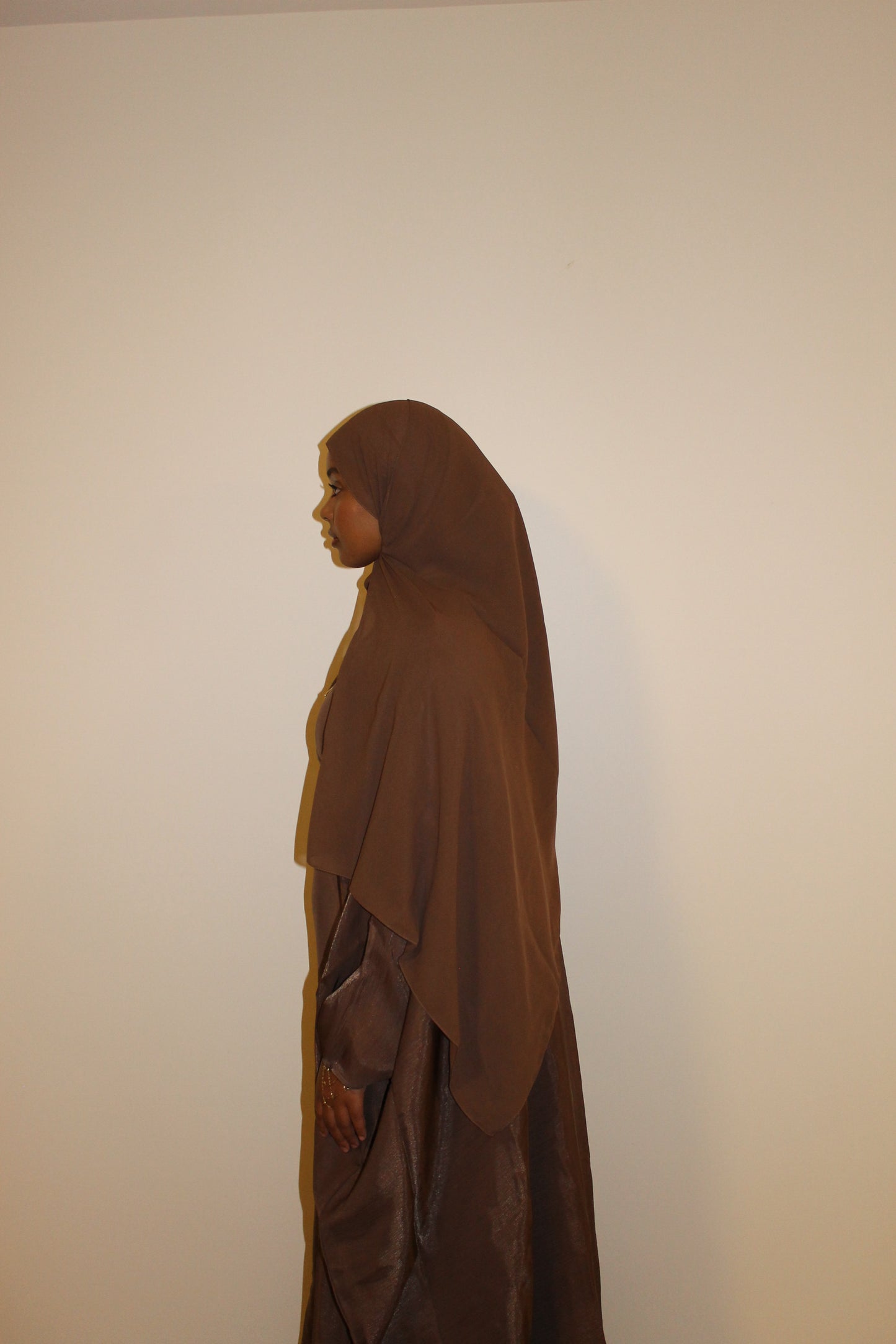 Butterfly abaya-Brown