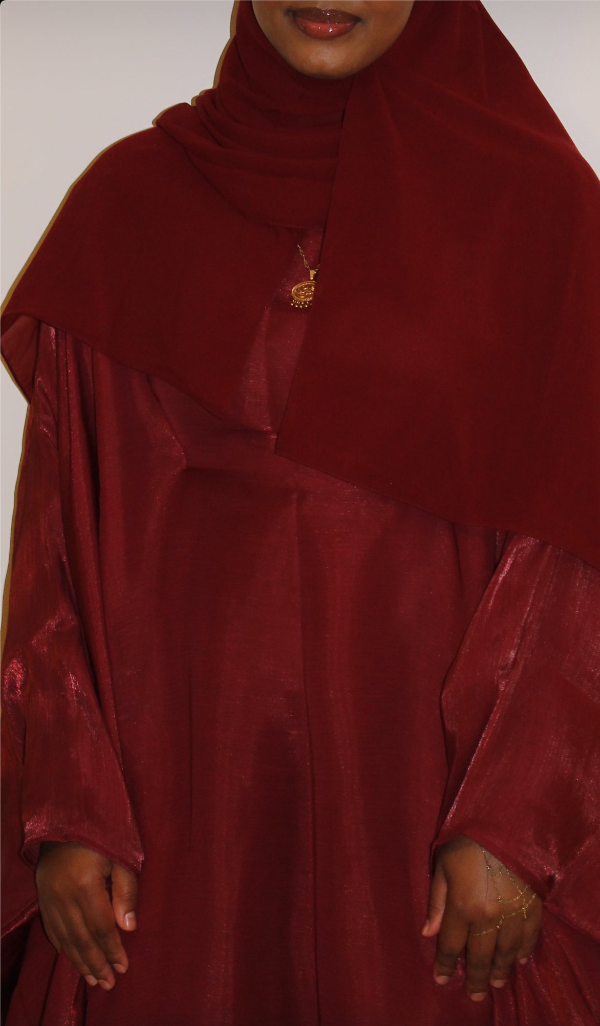 Butterfly abaya-Red
