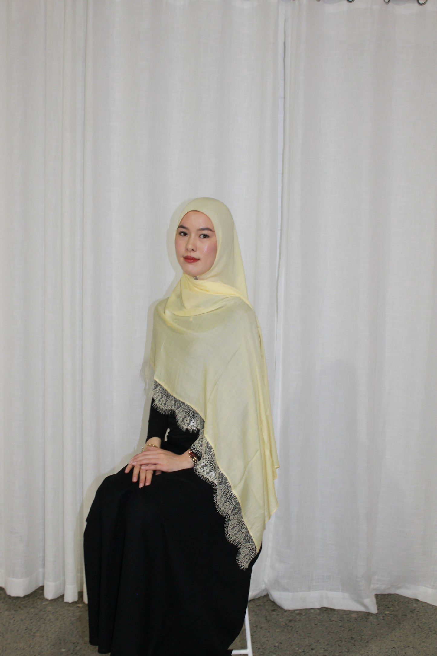Butter yellow lace