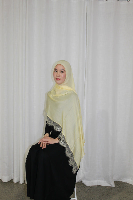 Butter yellow lace