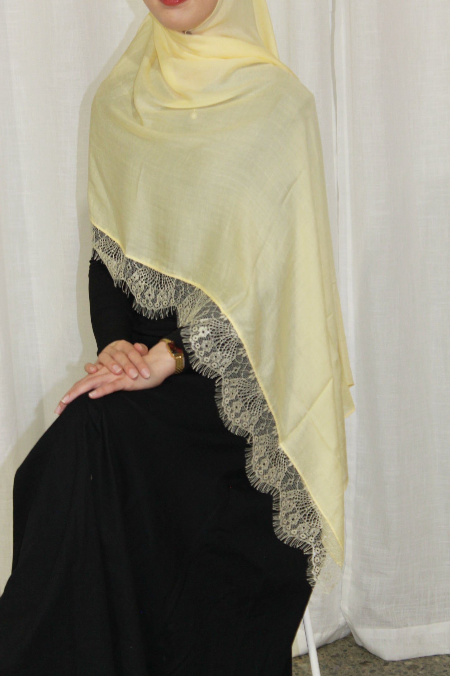 Butter yellow lace