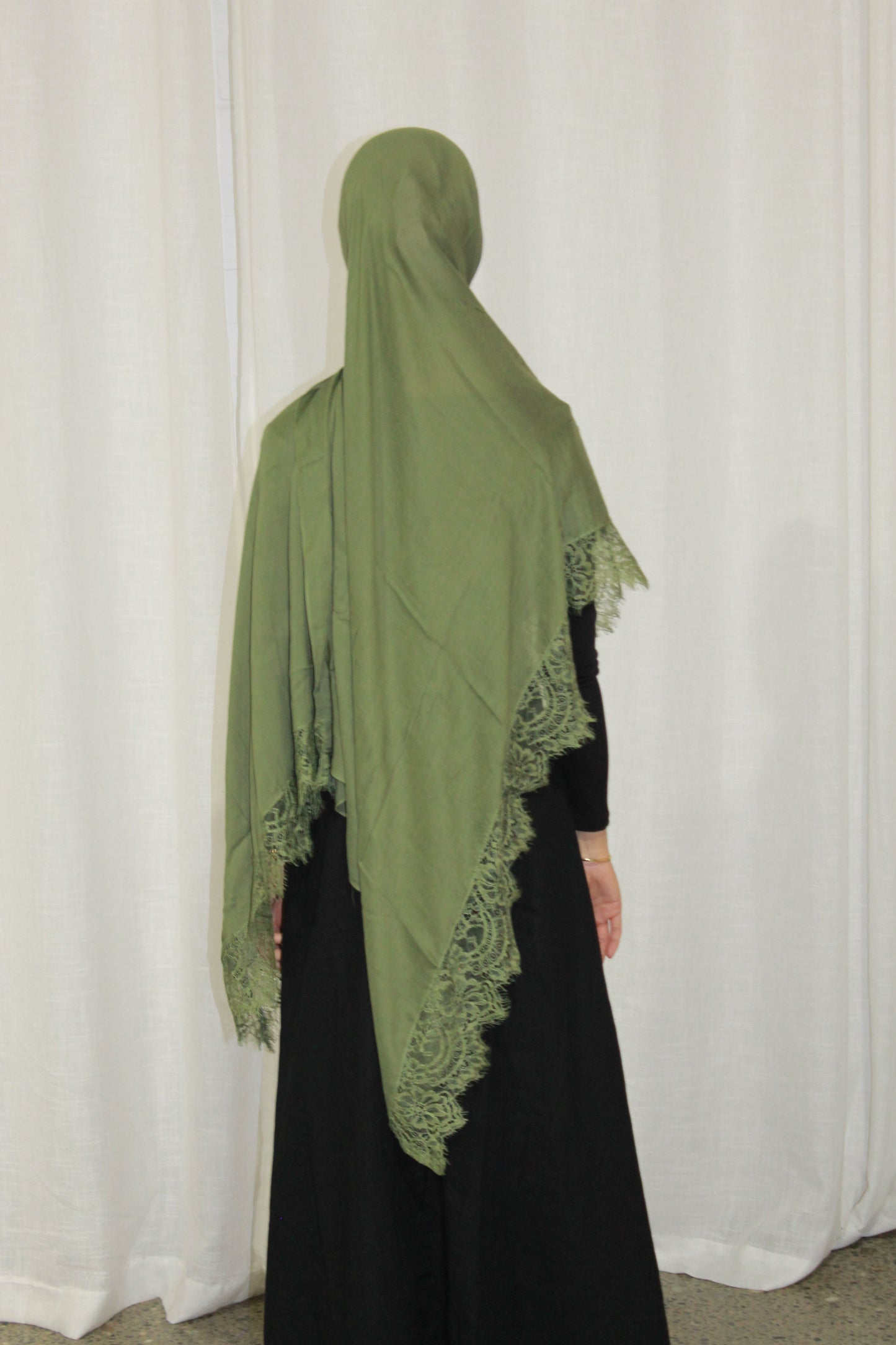 Sage green lace modal