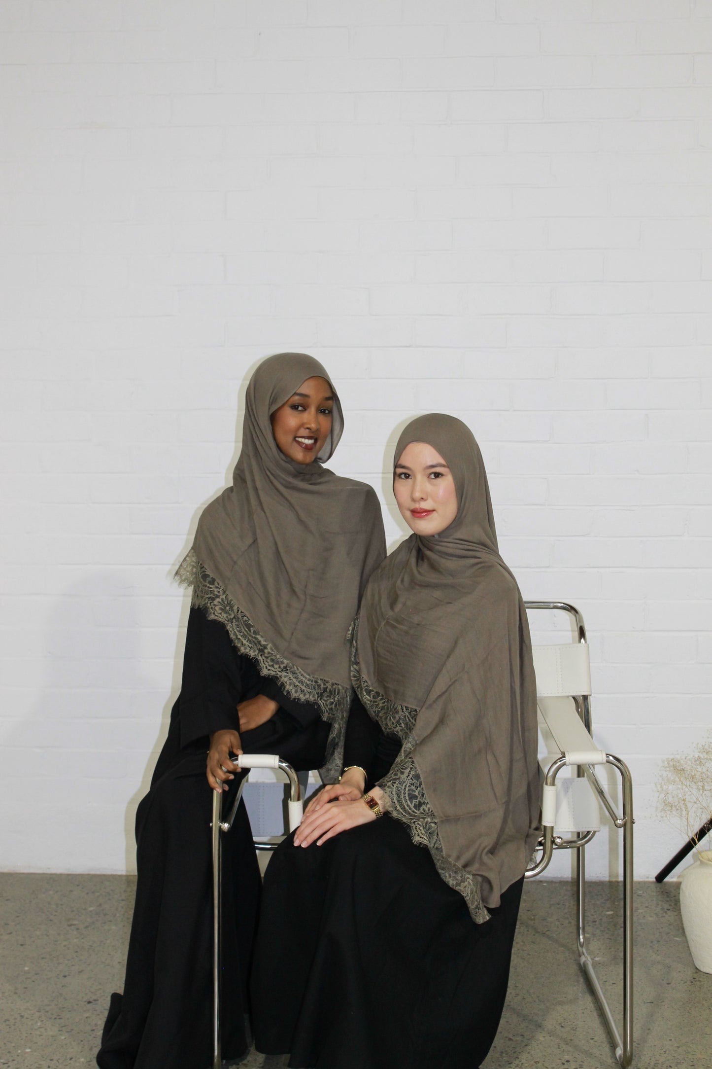 Olive green lace modal