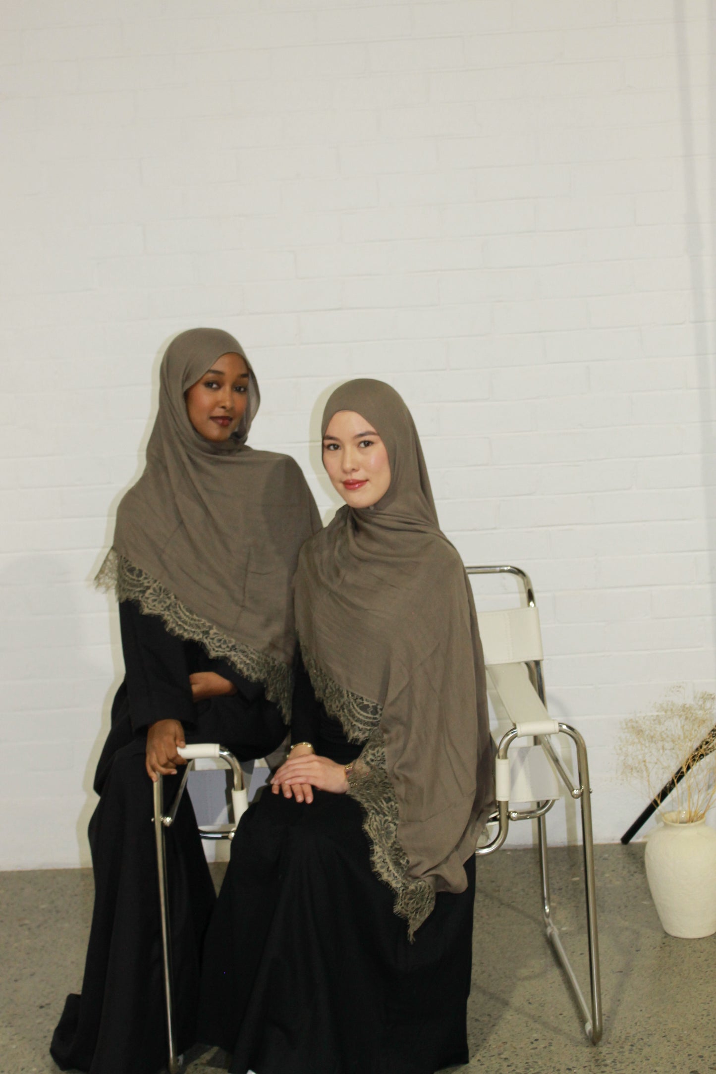 Olive green lace modal