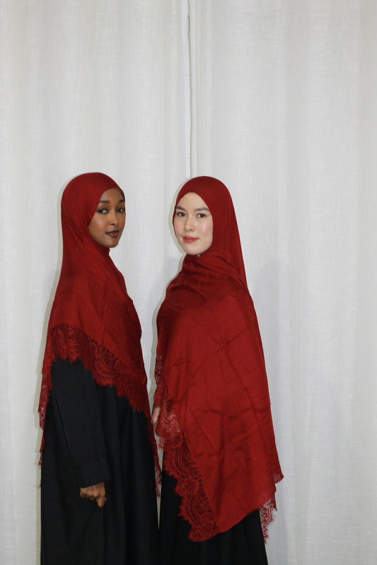 Red lace modal