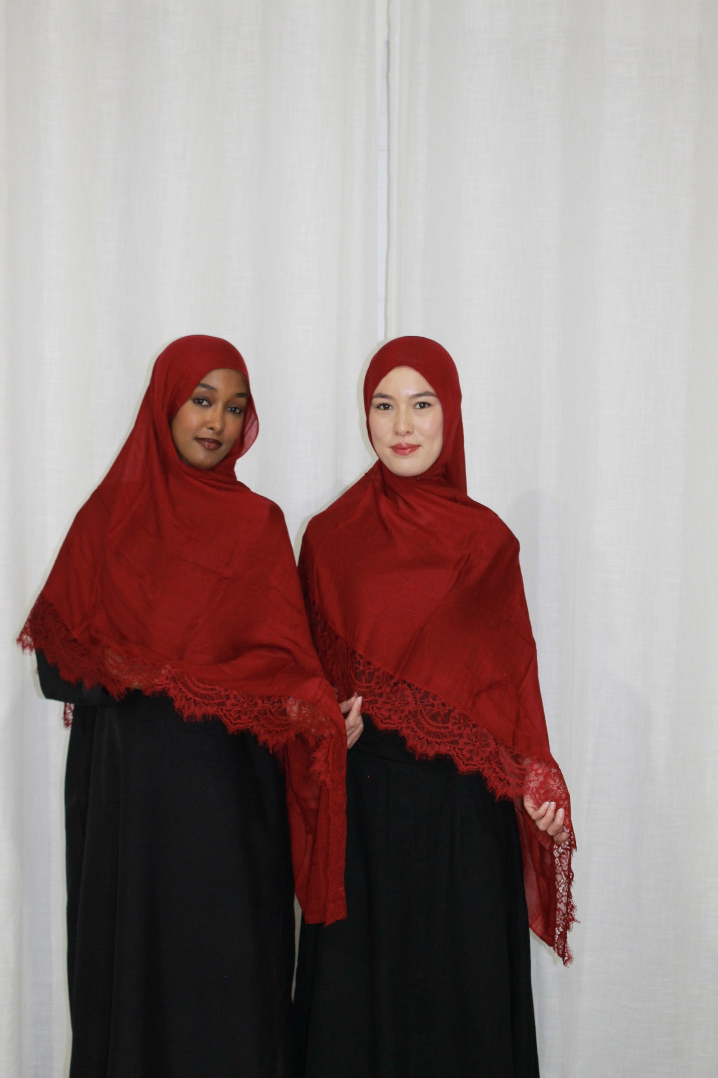 Red lace modal
